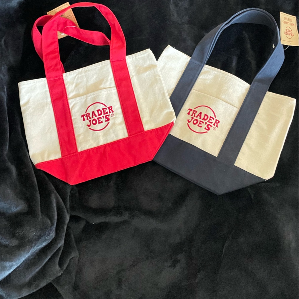 MINI CANVAS TRADER JOE TOTE BAGS (limited edition for collectors)